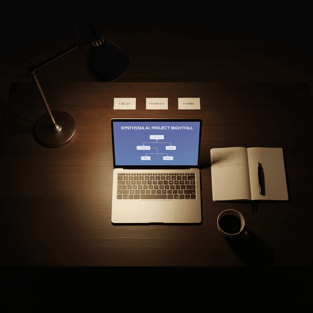 Cloud infrastructure design on a laptop screen